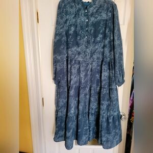 Japparel plus size teal dress